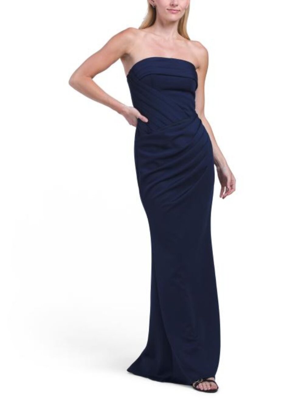 MANIJU Sleeveless Pleated Gown